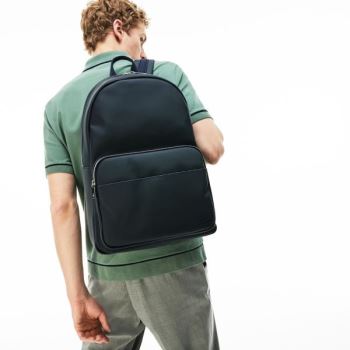 Lacoste Classic Petit Piqué Backpack - Batoh Pánské Tmavě Blankyt | CZ-4zCfCf